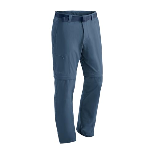 Maier Sports Tajo, Herren Wanderhose, Wasserabweisende Outdoorhose für Trekking und Hiking, Praktische T-Zipp-off-Funktion, PFC-frei, mSTRETCH pro 4 & Dryprotec, Blau, 48 (W33/L32) von Maier Sports