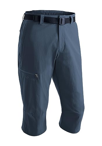 Maier Sports Herren Outdoorhose Jennisei, Wanderhose mit 4 geräumigen Taschen, Capri-Hose mit integriertem Gürtel von Maier Sports