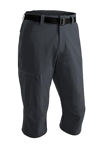 Maier Sports Herren Outdoorhose Jennisei, Wanderhose mit 4 geräumigen Taschen, Capri-Hose mit integriertem Gürtel von Maier Sports