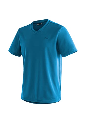 Maier Sports Herren T-Shirt Wali, einfarbiges Piqué Kurzarm-Shirt mit V-Ausschnitt, Mary Poppins, S von Maier Sports