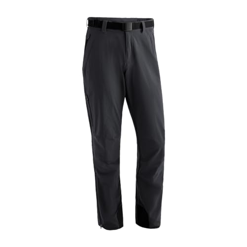 Maier Sports Naturno, Herren Wanderhose, Wasserabweisende Outdoorhose für Trekking und Hiking, PFC-frei, mSTRETCH Tec 4 & Dryprotec, Schwarz, Schwarz, 30 (W46/47/L32) von Maier Sports