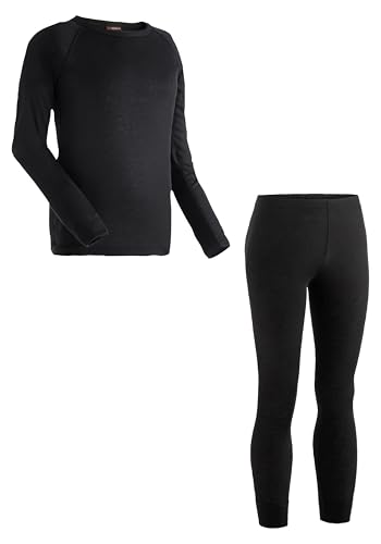 Maier Sports Kim, Kinder Wäsche-Set, Hochwertiges Wäsche-Set für kalte Wintertage beim Skifahren oder eisige Wandertouren, dryprotec Technologie, Atmungsaktiv, Schwarz, 140 Maier Sports Kim, Kinder Wäsche-Set, Hochwertiges Wäsche-Set für kalte Wintertage beim Skifahren oder eisige Wandertouren, dryprotec Technologie, Atmungsaktiv, Schwarz, 140 von Maier Sports