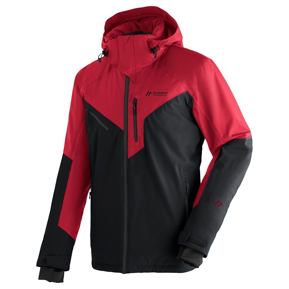 Maier Sports Waterproof Touring Pajares Jacket Rot,Schwarz M-L / Short Mann von Maier Sports