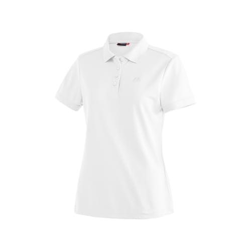 Maier Sports Ulrike, Damen Poloshirt, Leichtes Piqué-Funktionspoloshirt für Wandern und Freizeit, dryprotec Technologie, Atmungsaktiv, NFC-Chip für einfaches Recycling, Weiß, 34 Maier Sports Ulrike, Damen Poloshirt, Leichtes Piqué-Funktionspoloshirt für Wandern und Freizeit, dryprotec Technologie, Atmungsaktiv, NFC-Chip für einfaches Recycling, Weiß, 34 von Maier Sports