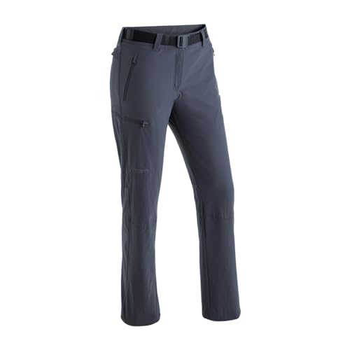 Maier Sports Rechberg, Damen Wanderhose, Wasserabweisende Outdoorhose für Trekking und Hiking, PFC-frei, mSTRETCH pro 4 & Dryprotec, Grau, 20 (W31/L29) von Maier Sports