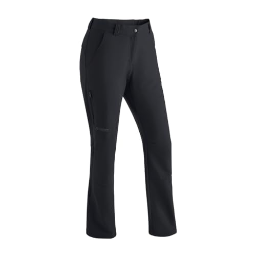 Maier Sports Helga, Warme Damen Wanderhose, Wasserabweisende Outdoorhose für Trekking und Hiking, PFC-frei, mSTRETCH pro 2 & Dryprotec-Technologie, Schwarz, 38 (W29/L31) von Maier Sports