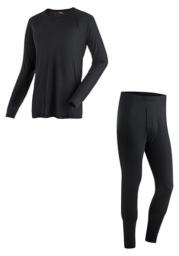 Maier Sports Adrian, Herren Wäsche-Set, Hochwertiges Wäsche-Set für kalte Wintertage beim Skifahren oder eisige Wandertouren, dryprotec Technologie, Atmungsaktiv, Schwarz, L Maier Sports Adrian, Herren Wäsche-Set, Hochwertiges Wäsche-Set für kalte Wintertage beim Skifahren oder eisige Wandertouren, dryprotec Technologie, Atmungsaktiv, Schwarz, L von Maier Sports