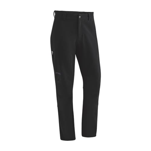 Maier Sports Herrmann, Herren Wanderhose, Wasserabweisende Outdoorhose für Trekking und Hiking, PFC-frei, mSTRETCH pro 2 & Dryprotec, Schwarz, 46 (W31/32/L31) von Maier Sports