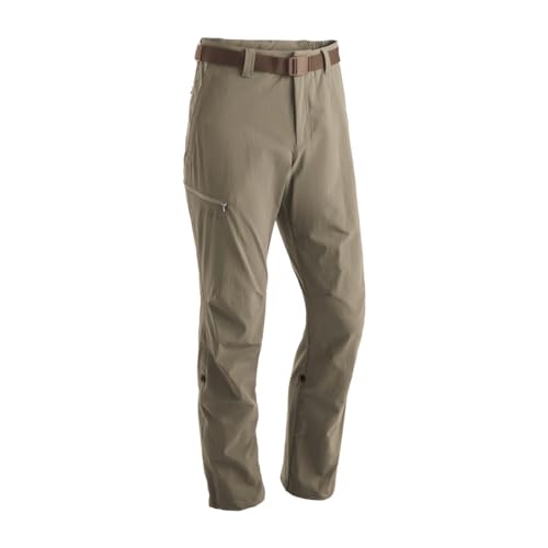 Maier Sports Nil, Herren Wanderhose, Wasserabweisende Outdoorhose für Trekking und Hiking, PFC-frei, mSTRETCH pro 4 & Dryprotec, Rollup-Funktion, Braun, 94 (W31/32/L33) von Maier Sports