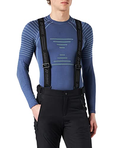 Maier Sports Anton 2, Herren Skihose, Wasserdichte Schneehose mit Hosenträgern, Stretchmaterial und verstellbarer Bund, PFC-frei, mTHERM Wattierung & mTEX Wetterschutz, Schwarz, Gr. 94 (W31/32/L33) von Maier Sports