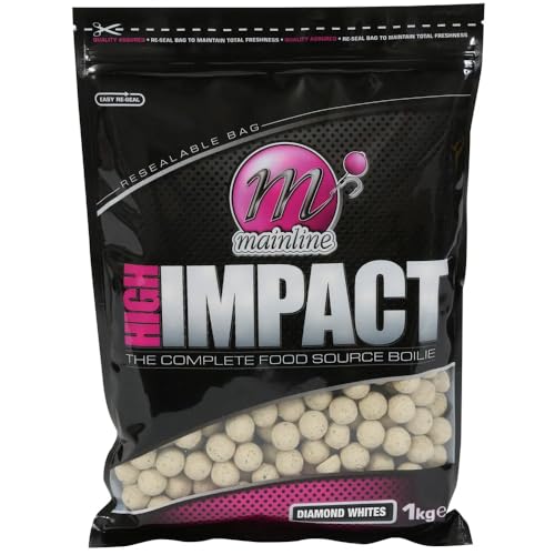 Mainline High Impact Boilies Diamond Whites 20mm 1 kg von Mainline