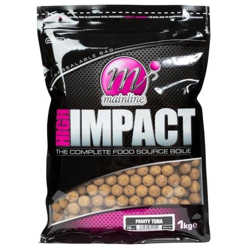 Mainline High Impact Range Boilies 1kg 20mm Fruity Tuna M23119 Kapfenköder Boilie von Mainline