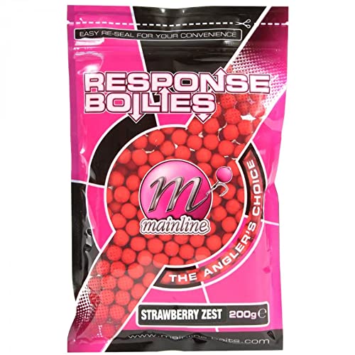 Shelf Life ready made boilies Strawberry Zest 10 mm 200 gr. von Mainline