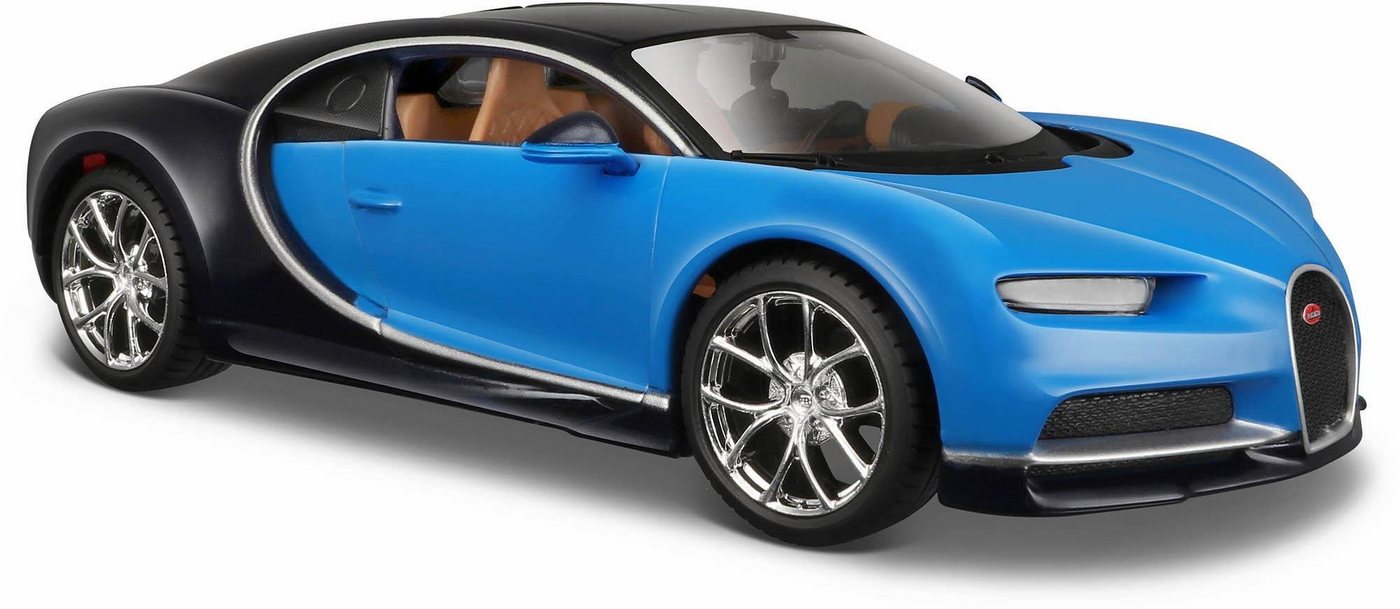 Maisto® Sammlerauto Bugatti Chiron, 1:24, blau, Maßstab 1:24, aus Metallspritzguss von Maisto®