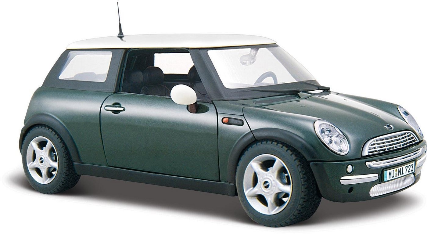 Maisto® Sammlerauto Mini Cooper, 1:24, metallic grün, Maßstab 1:24, aus Metallspritzguss von Maisto®