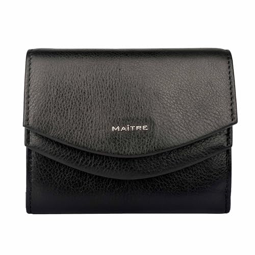 Maitre - Leder Geldbörse mit RFID Schutz, Münzfach & Scheinfach für Damen & Herren - Portemonnaie mit Kreditkartenfächern, Schwarz Maitre - Leder Geldbörse mit RFID Schutz, Münzfach & Scheinfach für Damen & Herren - Portemonnaie mit Kreditkartenfächern, Schwarz von Maitre