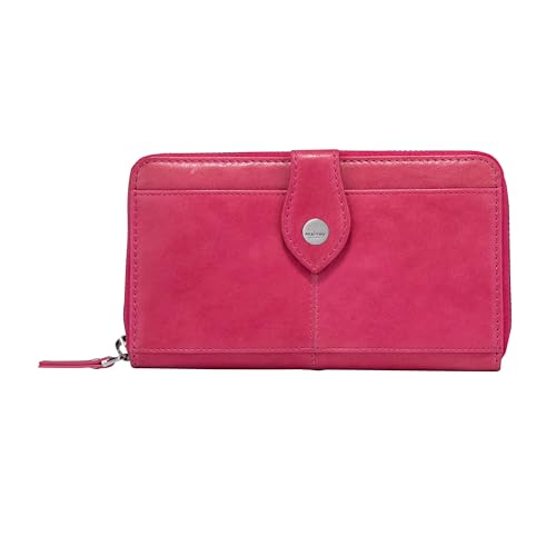 Maitre - Leder Geldbörse mit RFID Schutz, Münzfach & Scheinfach für Damen - Portemonnaie mit Kreditkartenfächern, Pink Maitre - Leder Geldbörse mit RFID Schutz, Münzfach & Scheinfach für Damen - Portemonnaie mit Kreditkartenfächern, Pink von Maitre