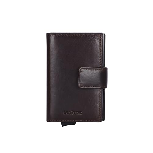 Maitre Kreditkartenhülle - Slim Wallet für Damen und Herren, mit RFID Blocker, Geldbörse mit Münzfach, Kartenhalter mit Kreditkartenfach Maitre Kreditkartenhülle - Slim Wallet für Damen und Herren, mit RFID Blocker, Geldbörse mit Münzfach, Kartenhalter mit Kreditkartenfach von Maitre