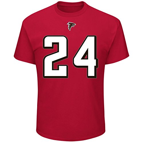 Majestic Athletic NFL Football T-Shirt Atlanta Falcons Devonta Freeman #24 rot Trikot Jersey Receiver (M) von Majestic Athletic