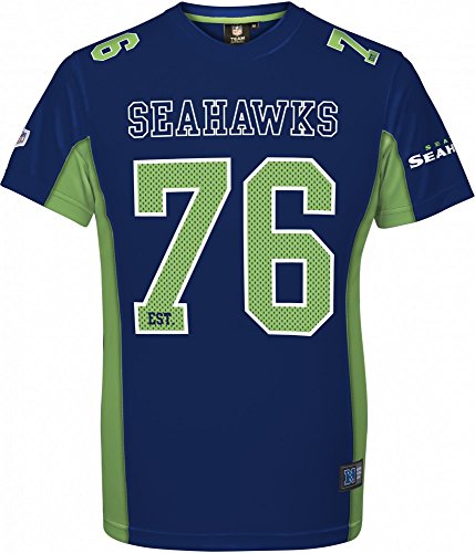 Majestic Seattle Seahawks Moro Est. 76 Mesh Jersey NFL T-Shirt XL von Majestic