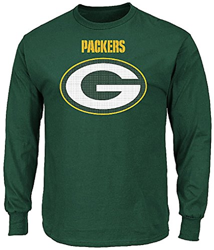 Green Bay Packers Majestic NFL "Critical Victory 2" Men's Long Sleeve T-Shirt von Majestic Athletic