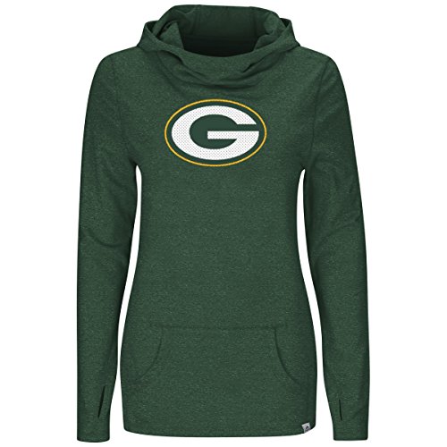 Green Bay Packers Women's Majestic NFL "Great Play" Cowl Neck Hooded Sweatshirt Green Bay Packers Women's Majestic NFL "Great Play" Cowl Neck Hooded Sweatshirt von Majestic
