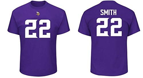 Majestic Athletic NFL Football T-Shirt Minnesota Vikings Harrison Smith 22 lila Trikot Jersey Receiver (M) von Majestic