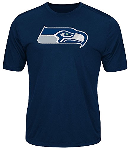 Majestic NFL Football T-Shirt Seattle Seahawks Logo Tech Cool Base (L) von Majestic Athletic