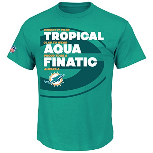 Majestic Slogan Fan Shirt - NFL Miami Dolphins aqua - XL Majestic Slogan Fan Shirt - NFL Miami Dolphins aqua - XL von Majestic