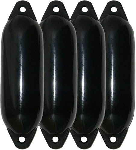 Majoni 4er-Set Bootsfender Star 15 - Farbe schwarz, Länge 45cm Majoni 4er-Set Bootsfender Star 15 - Farbe schwarz, Länge 45cm von Majoni