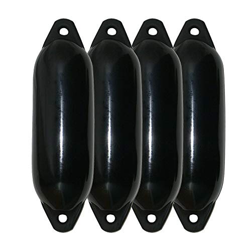 Majoni 4er-Set Bootsfender Star 25 - Farbe schwarz, Länge 58cm Majoni 4er-Set Bootsfender Star 25 - Farbe schwarz, Länge 58cm von Majoni