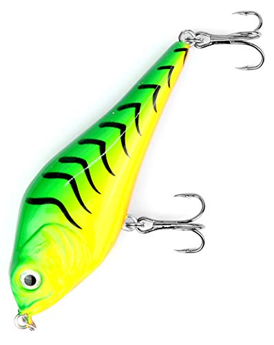 Major Fish Medium Jerk Jerkbait 10 cm Hecht Wobbler Kunstköder zum Hecht Angeln Firetiger UV Major Fish Medium Jerk Jerkbait 10 cm Hecht Wobbler Kunstköder zum Hecht Angeln Firetiger UV von Major Fish