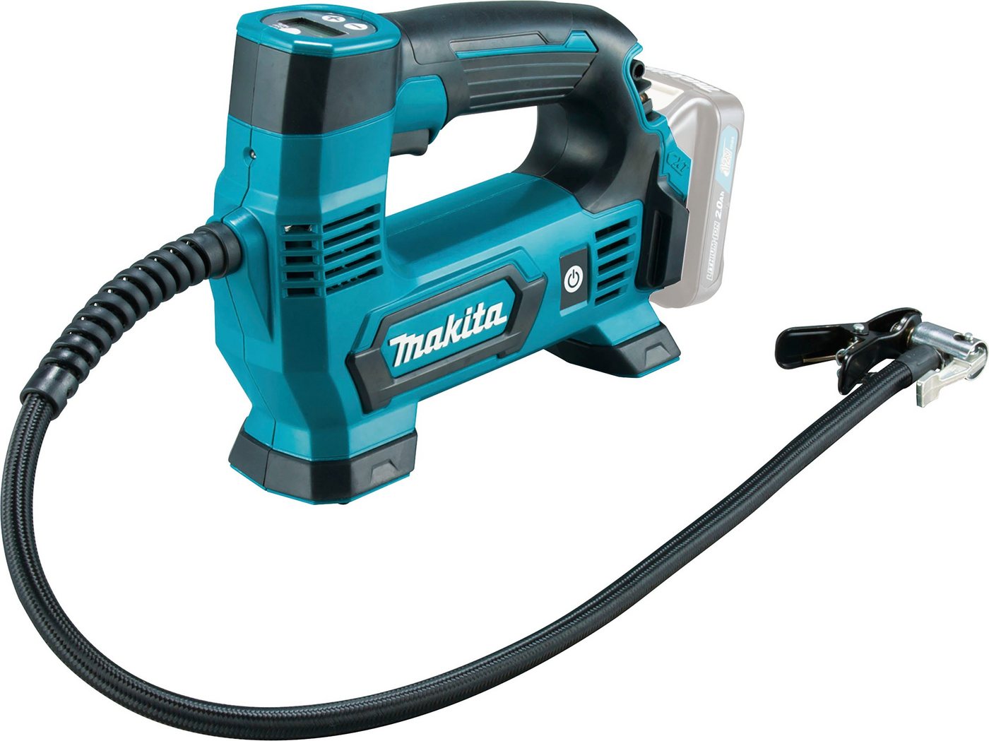 Makita Akku-Handkompressor MP100DZ, max. 8,3 bar, zum schnellen und einfachen Befüllen von Reifen, Bällen uvm. Makita Akku-Handkompressor MP100DZ, max. 8,3 bar, zum schnellen und einfachen Befüllen von Reifen, Bällen uvm. von Makita