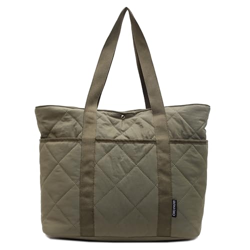 Makukke Puffer Tote Bag Aesthetic Gesteppte Tasche Damen Umhängetasche mit Mehreren Fächern Groß Shopper Stepptasche Tasche Schultertaschen für Arbeit Büro Reisen Einkaufen Schule Makukke Puffer Tote Bag Aesthetic Gesteppte Tasche Damen Umhängetasche mit Mehreren Fächern Groß Shopper Stepptasche Tasche Schultertaschen für Arbeit Büro Reisen Einkaufen Schule von Makukke