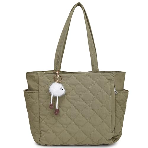 Makukke Puffer Tote Bag Aesthetic Handtasche Gesteppte Tasche Damen Shopper Groß Umhängetasche Cute Schultertaschen für Arbeit Reisen Schule Makukke Puffer Tote Bag Aesthetic Handtasche Gesteppte Tasche Damen Shopper Groß Umhängetasche Cute Schultertaschen für Arbeit Reisen Schule von Makukke
