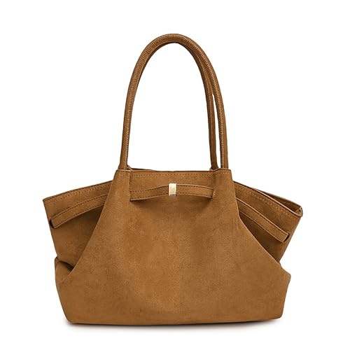 Makukke Suede Tote Bag, Wildleder Tasche Damen Hobo Handtasche Damen Groß Vintage Schultertasche Slouchy Bag für Arbeit Büro Reisen Einkaufen Schule Makukke Suede Tote Bag, Wildleder Tasche Damen Hobo Handtasche Damen Groß Vintage Schultertasche Slouchy Bag für Arbeit Büro Reisen Einkaufen Schule von Makukke