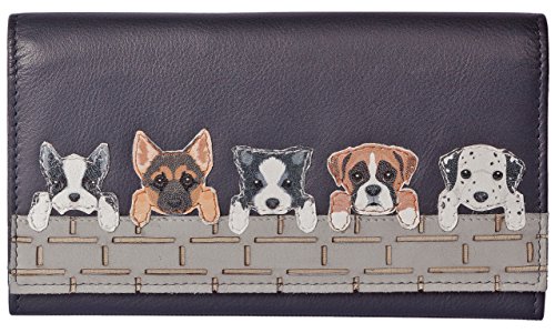 Luxus Hunde Flapover Geldbörse Portemonnaie Deutscher Schäferhund Dalmatiner Boxer Hund 3416 65 schwarz, Schwarz Luxus Hunde Flapover Geldbörse Portemonnaie Deutscher Schäferhund Dalmatiner Boxer Hund 3416 65 schwarz, Schwarz von Mala Leather