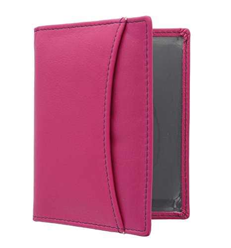 Mala Leder Odyssey Kartentasche Halter für Fahrkarten/Ausweis, weiches Leder 555_14 Fuchsia Mala Leder Odyssey Kartentasche Halter für Fahrkarten/Ausweis, weiches Leder 555_14 Fuchsia von Mala Leather