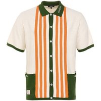 Malbon GABBIANO KNIT BUTTON UP Halbarm Hemd ecru Malbon GABBIANO KNIT BUTTON UP Halbarm Hemd ecru von Malbon