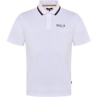 Malbon GRASSE PIQUE Halbarm Polo weiß Malbon GRASSE PIQUE Halbarm Polo weiß von Malbon