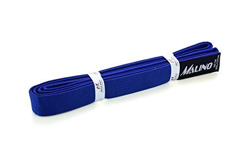 Malino Karate Kampfsport-Gürtel, 100 % Baumwolle, 4,2 cm, Blau, 260 cm von Malino