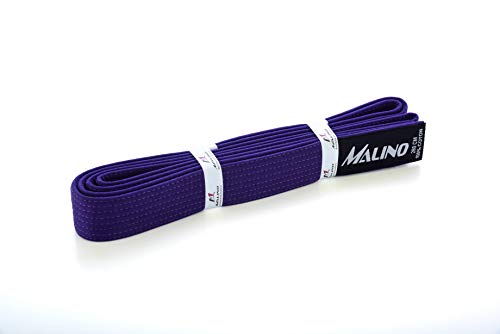 Malino Karate Kampfsport-Gürtel, 100 % Baumwolle, 4,2 cm, Violett, 260 cm von Malino