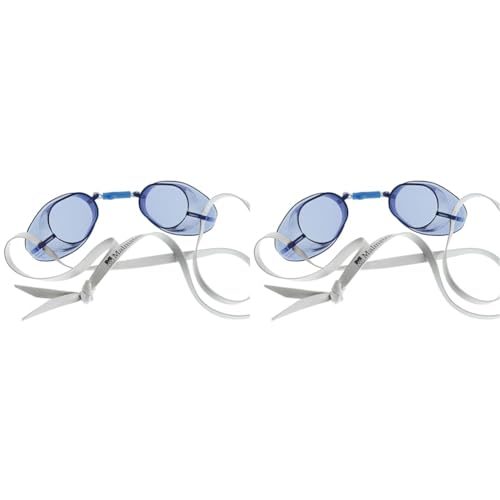 Malmsten Schwedenbrille Standard Schwimmbrille, Blau, Einheitsgröße (Packung mit 2) von Malmsten