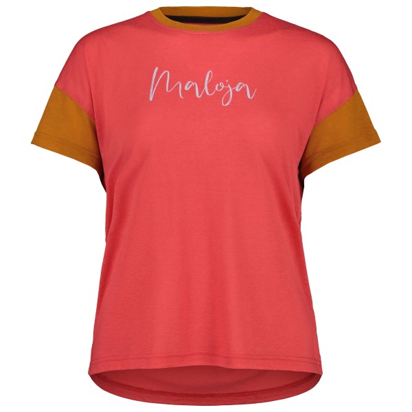 Maloja - Women's HongarM. Puzzle 1 - Merinoshirt Gr XL raspberry von Maloja