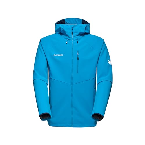 Mammut Herren Softshelljacke, aus der Serie Ultimate Comfort, S, Blau, Kapuzenjacke, Funktionsjacke von Mammut