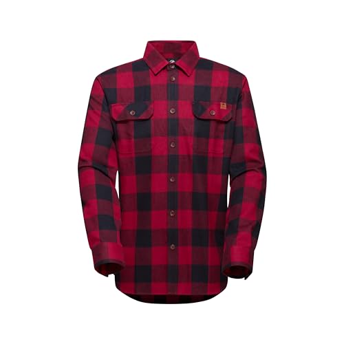 Mammut Tamaro Longsleeve Shirt Men Blood red-Black S von Mammut