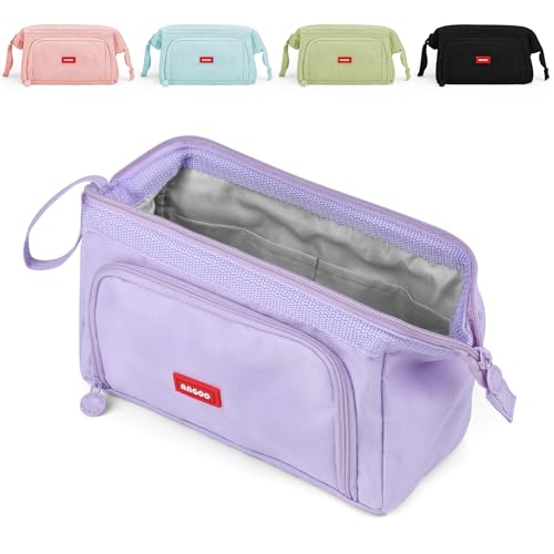 Mamowla Federmäppchen Groß Junge, Super terbar Mäppchen Mädchen Teenager mit Kapazität Für Kinder Studenten Erwachsene Federtasche,Hellviolett Mamowla Federmäppchen Groß Junge, Super terbar Mäppchen Mädchen Teenager mit Kapazität Für Kinder Studenten Erwachsene Federtasche,Hellviolett von Mamowla