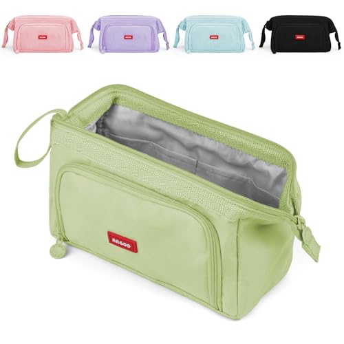 Mamowla Mäppchen Groß Mäppchen für Mädchen Super Große Federtasche Damen Mäppchen Glatter Reißverschluss Langlebig Schreibwaren Organizer, Grün, Taschenorganizer Mamowla Mäppchen Groß Mäppchen für Mädchen Super Große Federtasche Damen Mäppchen Glatter Reißverschluss Langlebig Schreibwaren Organizer, Grün, Taschenorganizer von Mamowla