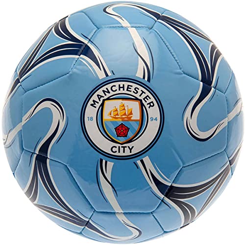 Manchester City F.C. Unisex Jugend Cosmos Fußball, blau, Einheitsgröße Manchester City F.C. Unisex Jugend Cosmos Fußball, blau, Einheitsgröße von Manchester City FC