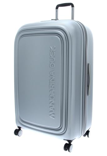 Mandarina Duck Logoduck+ Trolley XL EXP Silver (Silber) 52x82x34/37(BxHxB) von Mandarina Duck
